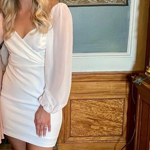 BHLDN white dress, perfect for a bride to be!